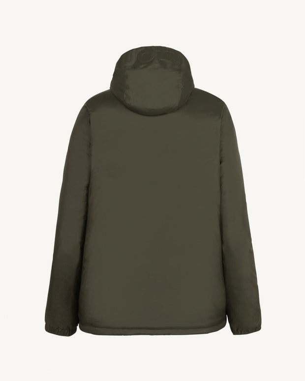 Doudoune réversible à capuche Ultralight Army/Rose poudre Bangkok 2.0