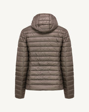 Doudoune légère à capuche Taupe Cloe
