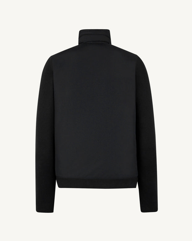 Veste à capuche bi-matière Noir Bardenas