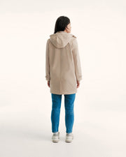 Imperméable à capuche amovible Beige Corinthe