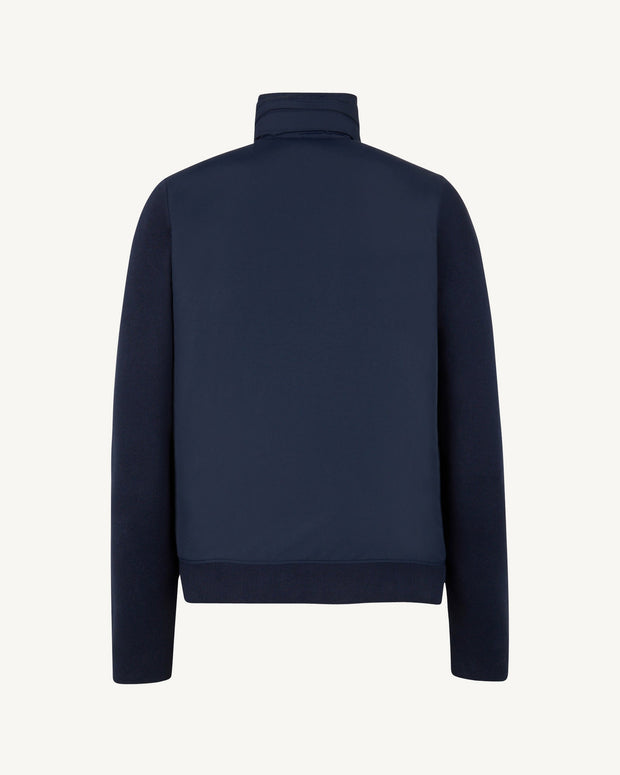 Veste à capuche bi-matière  Marine Bardenas