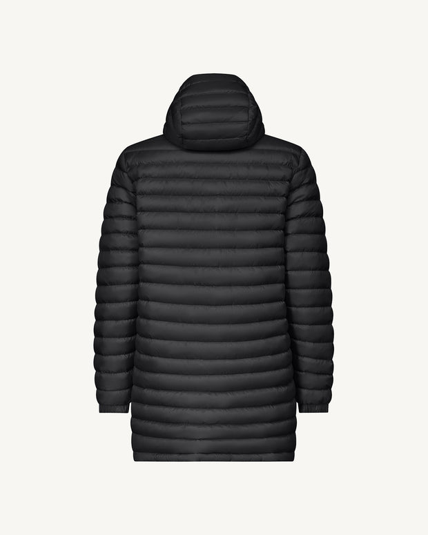 Doudoune longue réversible à capuche Noir Amsterdam 2.0