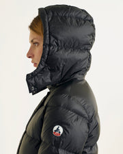 Doudoune longue à capuche Grand Froid Noir Karachi